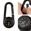 3 in 1 Double Sided Mini Compass Carabiner