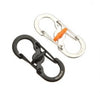 Backpack Anti-theft Hanging Keychain - Stainless Steel 8-Shape Buckle Snap Clip